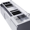 Customize The Stainless Steel Beverage Bar Counter at The Bartender Console of Commercial Multi-function Bar Station.
