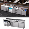 Commercial portable professional cocktail station workbench professional bartender station with refrigeration equipment.
