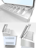 Commercial Kitchen Equipment Stainless Steel Pizza Preparation Table with G/N Container