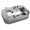 Business circle cocktail bar counter custom round bar counter with refrigerator and freezer.
