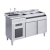 Commercial Silver Stainless Steel 304 Cocktail Table Custom Multifunctional Cocktail Table Bar Preparation Table