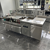 Stainless steel bartending table bar bartending table portable bartending machine cocktail bar station