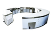 Commercially Customizable Stainless Steel Corner Bar Counter Milk Tea Coffee Dessert Shop Cashier Water Bar Front Desk