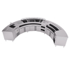 Business circle cocktail bar counter custom round bar counter with refrigerator and freezer.