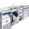 Customized Commercial Modern Design Full-function Bar Customized Refrigerated Stainless Steel Cocktail Bar Station
