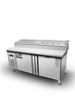 Commercial Stainless Steel Pizza Station Customized Fast Delivery Energy Saving Pizza Preparation Counter Pizza Work Table