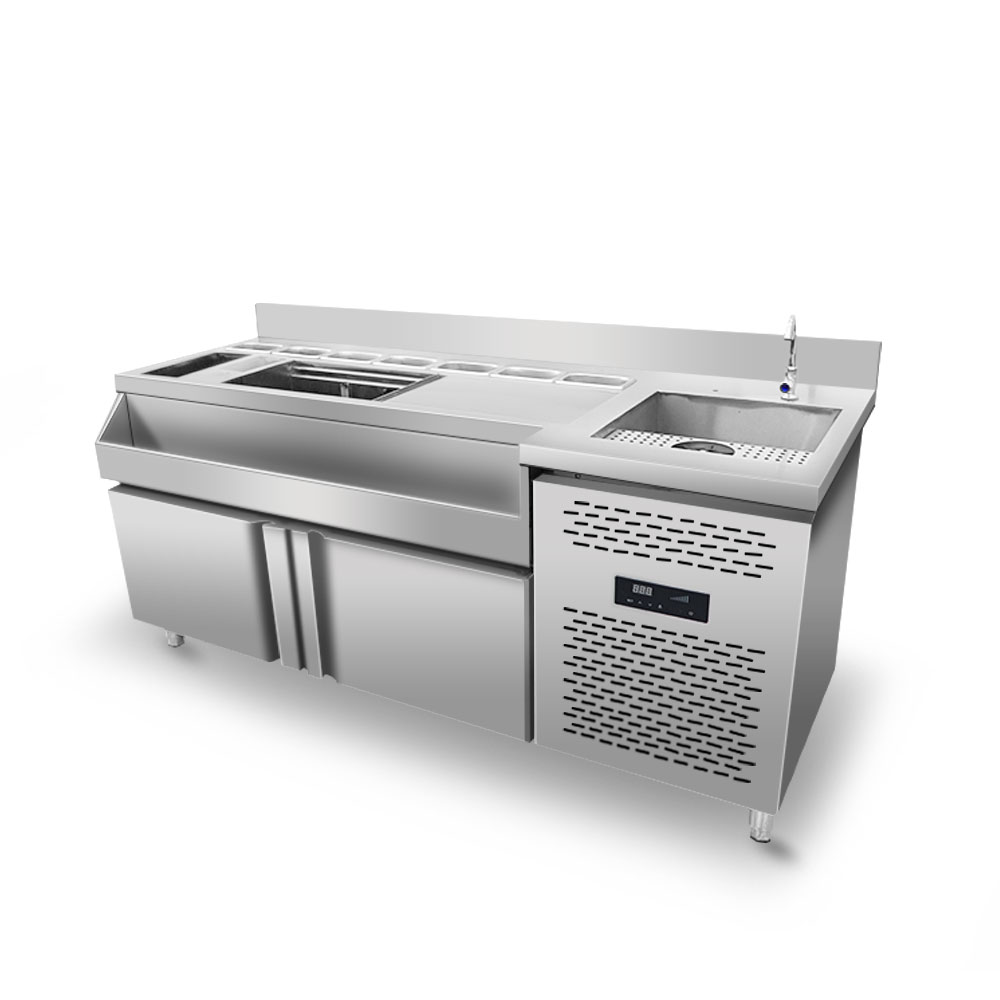 Customized Professional Commercial Bar Counter Cocktail Workbench & Refrigeration Equipment Designed Specifically for Bars
