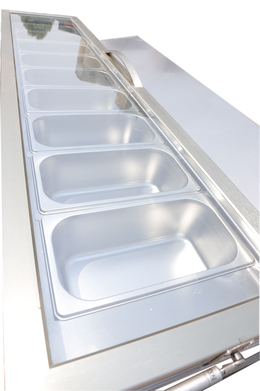 Commercial Single Temperature Salad Bar Pizza Prep Counter Freezer Top Display Fridge Refrigeration Equipment Chiller