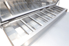 Stainless Steel Refrigeration Equipment Slotted Pizza Spreading Table with Small Seasoning Boxes