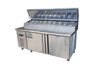 Commercial Single Temperature Salad Bar Pizza Prep Counter Freezer Top Display Fridge Refrigeration Equipment Chiller