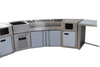 Haozan Modern Design Full-function Bar Work Bartender Station Custom Refrigerated Stainless Steel Cocktail Bar Station