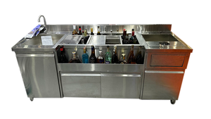 Customized Professional Commercial Bar Counter Cocktail Workbench & Refrigeration Equipment Designed Specifically for Bars