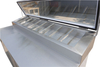Preparation Station Stainless Steel Refrigerator Sandwich Pizza Preparation Table Freezer Salad bar Counter Refrigerator