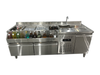 Custom Restaurant Bar Counter for Whiskey And Beer Elegant Cocktail Design with Refrigeration Equipment